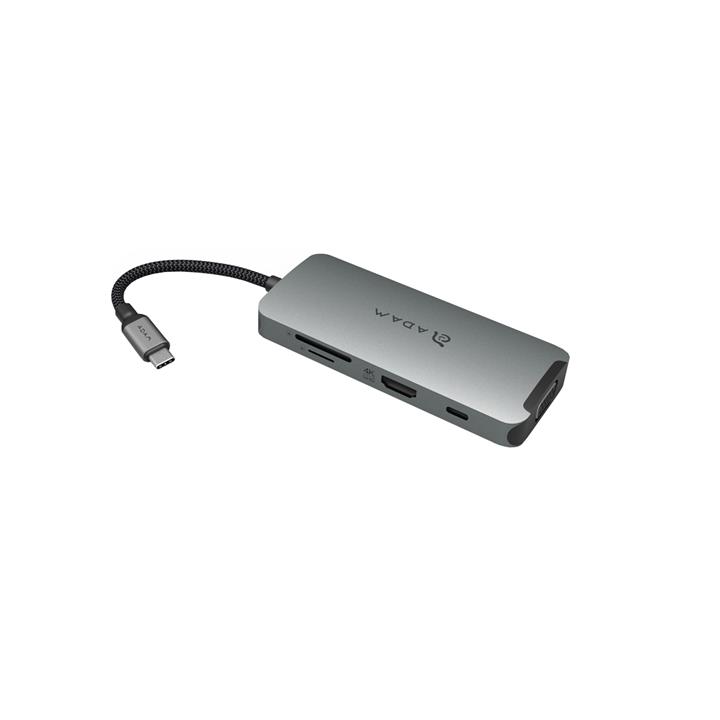 هاب 8 پورت USB-C آدام المنتس مدل CASA A08